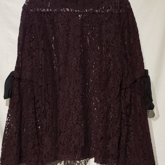 Loft plum sheer lace top size large. - Picture 6 of 10